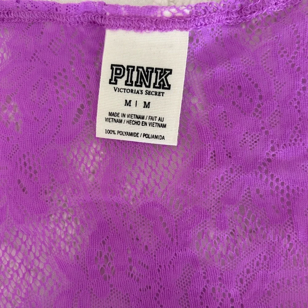 2 for$20 VS PINK Cropped Lace Tank - Picture 5 of 5